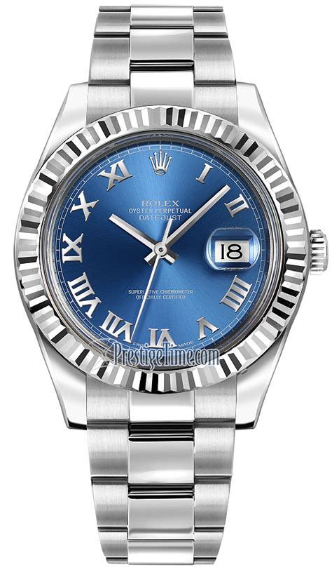 rolex 116334 blue roman|rolex datejust 41 116334.